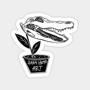 alligator flower Sticker
